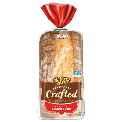 Nature's Own, Perfectly Crafted - Bread, Sourdough, Thick Sliced 22 oz