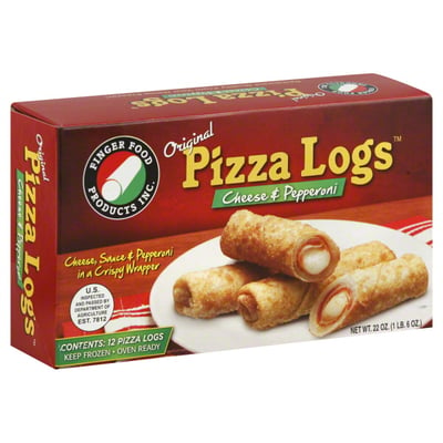 Finger Food Products Pizza Logs, Original, Cheese & Pepperoni 12 count