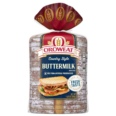Oroweat, Bread, Country Style, Buttermilk 24 oz