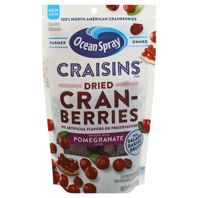 Ocean Spray, Craisins - Cranberries, Pomegranate, Dried 6 oz