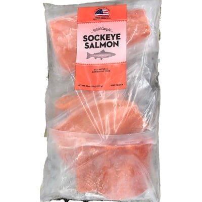 Salmon Sockeye Fillet S/On 32 oz