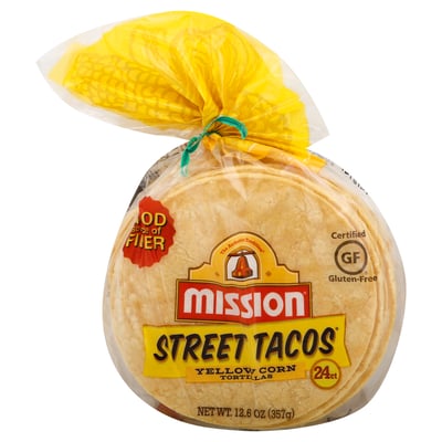 Mission, Street Tacos - Tortillas, Yellow Corn 24 count