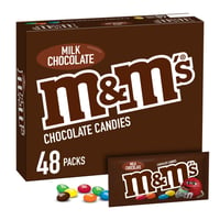 M & M, M&M'S Milk Chocolate Candy, Full Size Bulk Fundraising Candy, 1.69 oz, 48 ct
