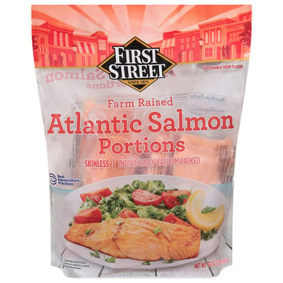 First Street, Atlantic Salmon, Portion, Skinless 32 oz