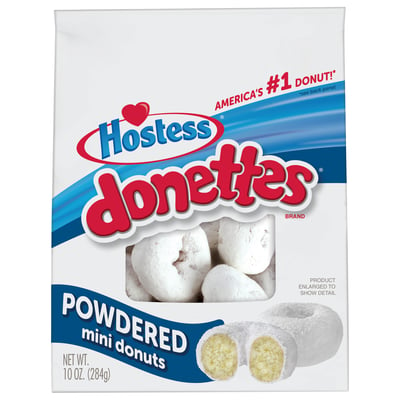 Hostess, Donettes - Donuts, Mini, Powdered 10 oz