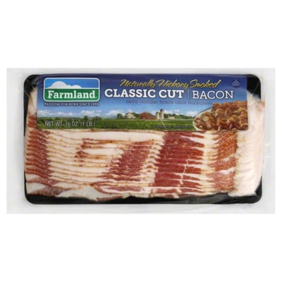Farmland Bacon Classic Cut Naturally Hickory Smoked 16 oz