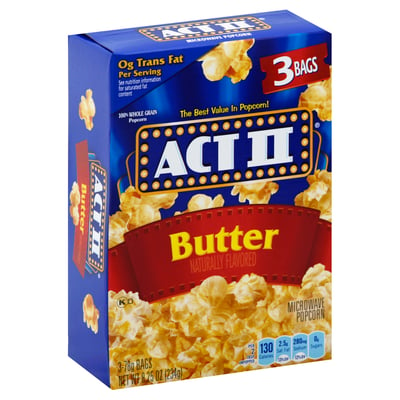 Act II, Microwave Popcorn, Butter 3 count