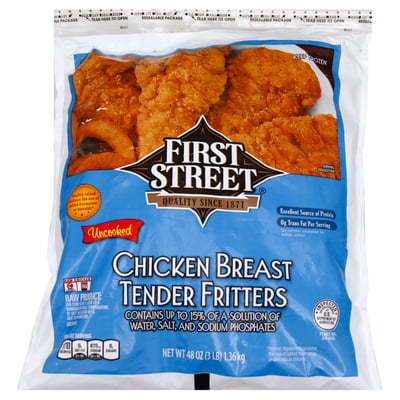 First Street, Chicken Breast, Tender Fritters 48 oz