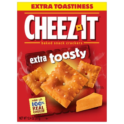 Cheez-It, Cheese Crackers, Extra Toasty 12.4 oz