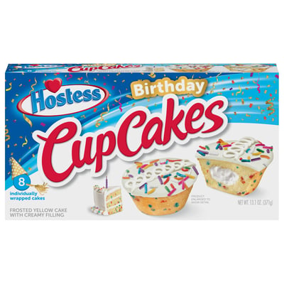 Hostess Birthday Cupcakes 8 count