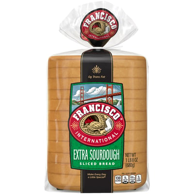 Francisco, Each Francisco bread loaf has the soft texture and rich flavor your family will love for all of your favorite recipes 24 oz