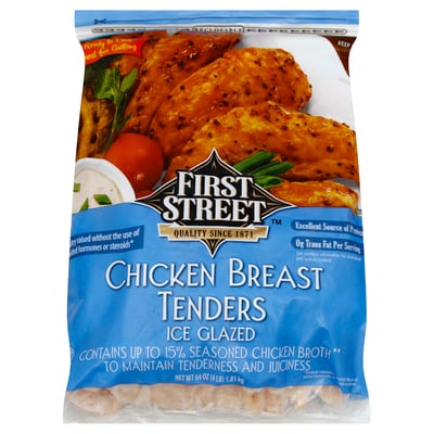 First Street Ice Glazed Chicken Breast Tenders 64 oz