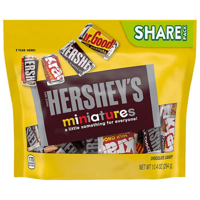 Hershey's, Chocolate Candy, Miniatures, Share Pack 10.4 oz