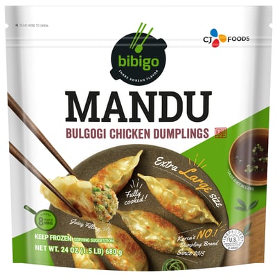 Bibigo, Mandu - Dumplings, Bulgogi Chicken	24 oz