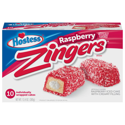 Hostess, Zingers - Cakes, Raspberry 10 count