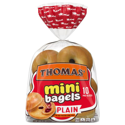 Thomas Plain Mini Bagels 10 count