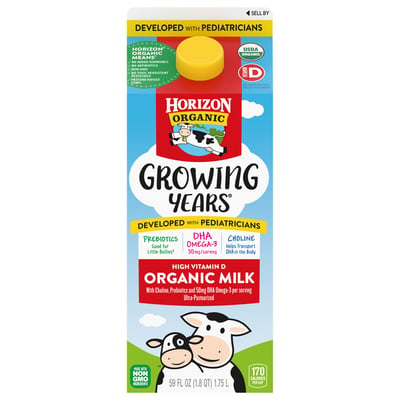Horizon Organic, Growing Years - Milk, Organic, High Vitamin D 59 fl oz