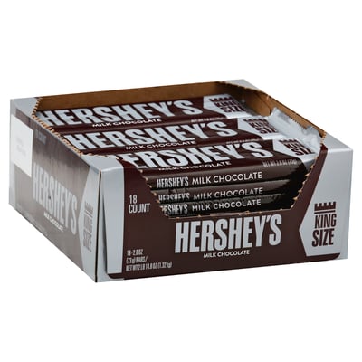 Hershey's King Size Milk Chocolate 18 count