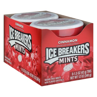 Ice Breakers Cinnamon Sugar Free Mints 8 count