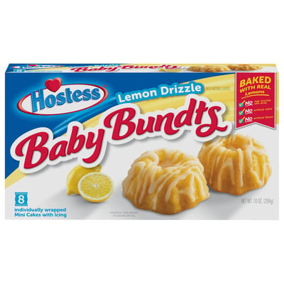 Hostess, Baby Bundts - Cakes, Lemon Drizzle, Mini 8 count