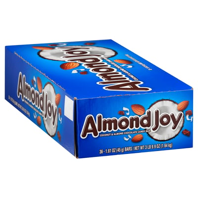 Almond Joy, Candy Bar, Coconut & Almond Chocolate 36 count