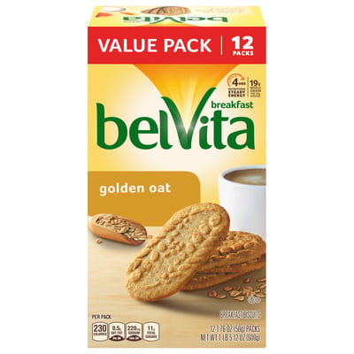 belVita, Breakfast Biscuits, Golden Oat, Value Pack 12 count