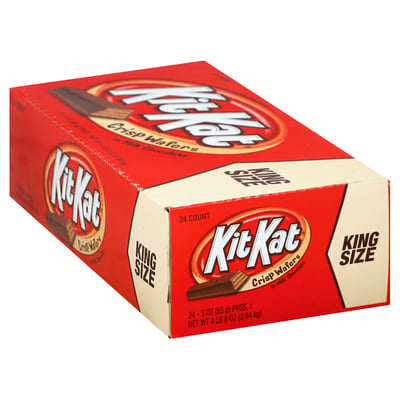 Kit Kat, Crisp Wafers, in Milk Chocolate, King Size 24 count