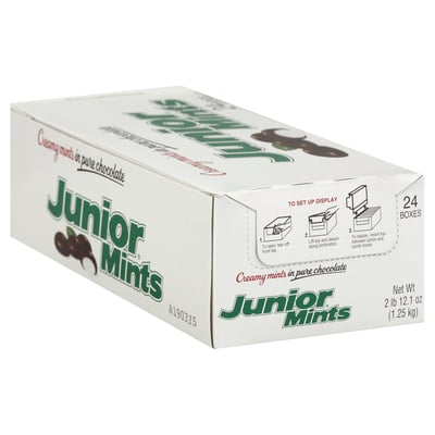 Junior Mints, Creamy Mints, in Pure Chocolate 24 count