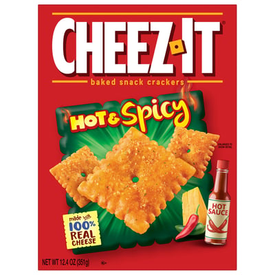 Cheez-It, Cheese Crackers, Hot and Spicy 12.4 oz