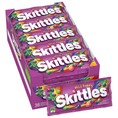 Skittles, Wild Berry Fruity Candy Box 36 count