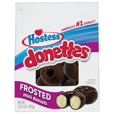 Hostess, Donettes - Donuts, Mini, Frosted 10.75 oz
