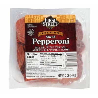 First Street Sliced Pepperoni 12 ounces