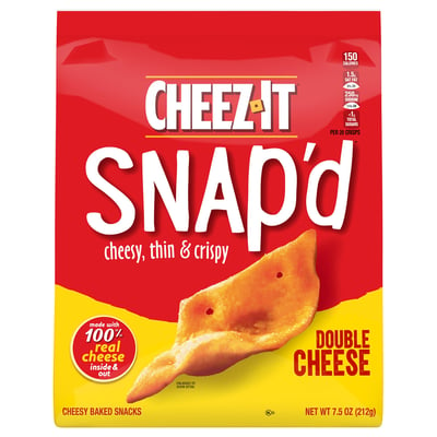 Cheez-It, Snap'd - Cracker Chips, Double Cheese 7.5 oz