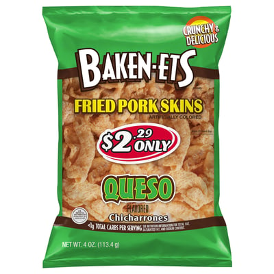 Baken-Ets, Fried Pork Skins, Queso, Chicharrones 4 oz