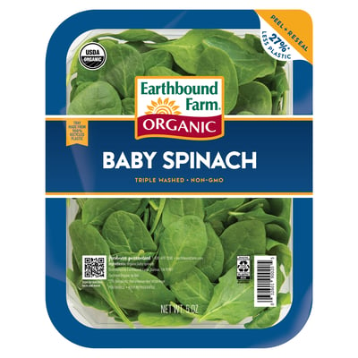Earthbound Farm, Organic - Baby Spinach 5 oz