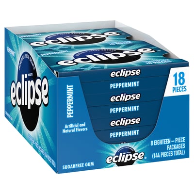 Eclipse, Peppermint Sugarfree Gum Packs 10.73 oz