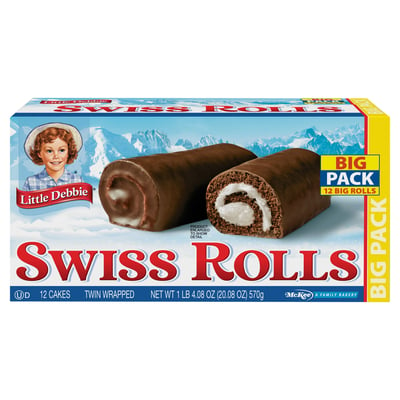 Little Debbie, Cakes, Swiss Rolls, Big Pack 12 count