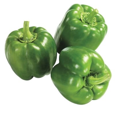 Organic Green Bell Peppers 1.00 lbs avg. pack