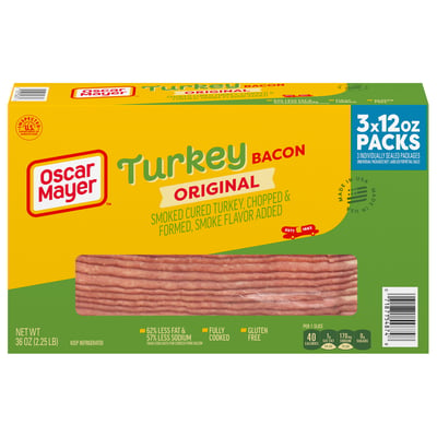 Oscar Mayer Gluten Free Turkey Bacon 36 oz