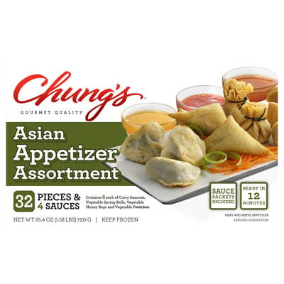 Chung's, Appetizer Assortment, Asian	25.4 oz