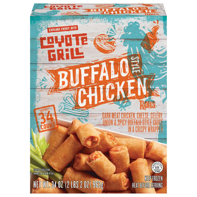 Coyote Grill, Rolls, Buffalo Chicken 34 count