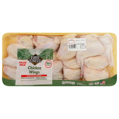First Street, Chicken Wings, Value Pack 3.77 lbs avg. pack