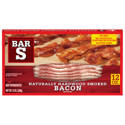 Bar S, Naturally Hardwood Smoked Bacon 12 oz