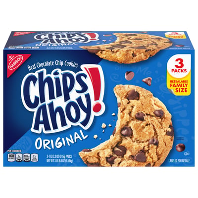 Chips Ahoy!, Cookies, Chocolate Chip, Original, Family Size, 3 Packs 3 count
