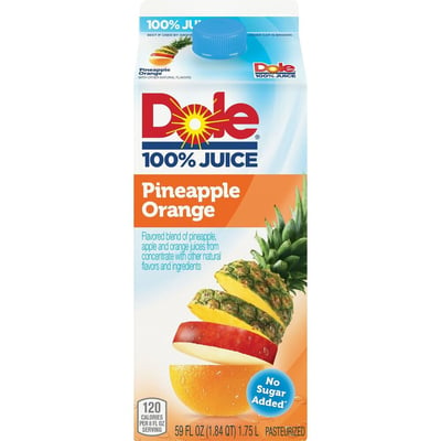 Dole 100% Juice Blend Pineapple Orange 59 oz 59 ounces