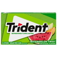 Trident, Gum with Xylitol, Sugar Free, Watermelon Twist 14 count