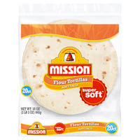 Mission, Super Soft - Tortillas, Flour, Soft Taco 20 count