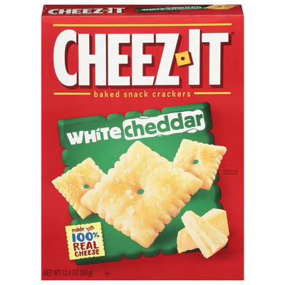 Cheez-It, Baked Snack Crackers, White Cheddar 12.4 oz
