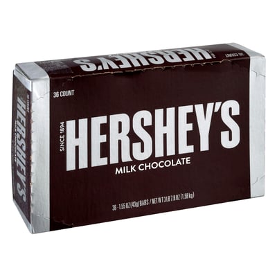 Hershey's, Candy Bars, Milk Chocolate 36 count