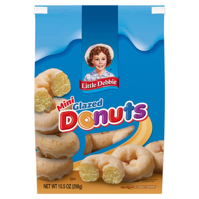 Little Debbie, Donuts, Glazed, Mini 10.5 oz